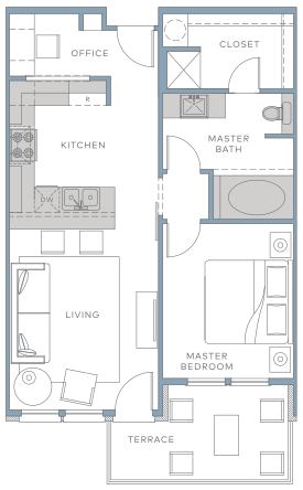 Floorplan THE WINGATE | A2.2