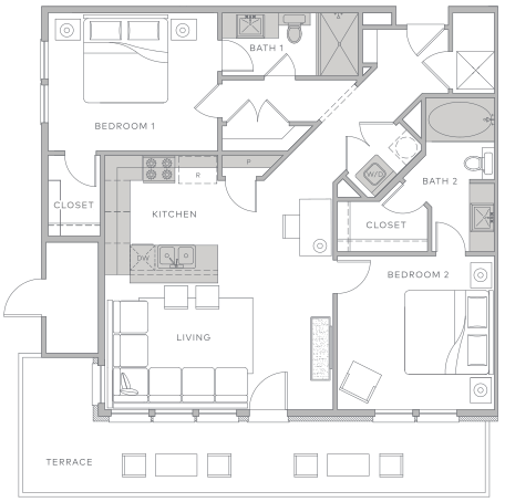 Floorplan THE WHITMORE | B1.1